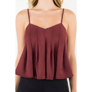 Suede Tank Top: WINE / XS-S-M-L(1-2-2-1)