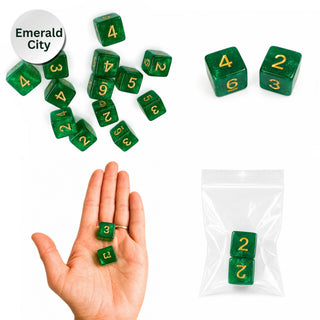 Sparkle Dice - Mahjong Specialty Dice - Gift Ready : Watermelon