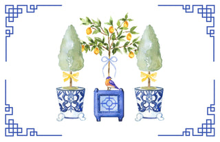 11x17 CHINOISERIE insert set of 10