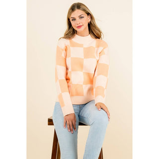 Kelly Checkered Sweater: MINT