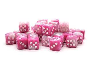 Old School 36ct 12mm D6 Dice Set: Vorpal - Pink & White