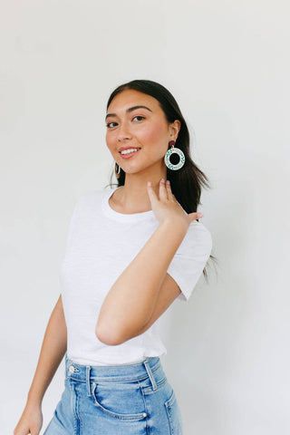 Holiday Wreath Dangle Earrings