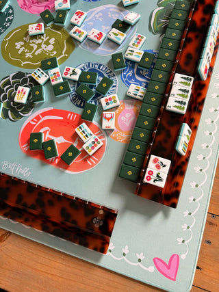 Willow Neoprene Mahjong Mat: 32.5" x 32.5"