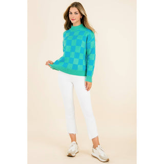 Kelly Checkered Sweater: MINT