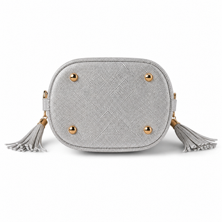 Tala Moonlight Tile Bag - Silver Grasscloth Grain