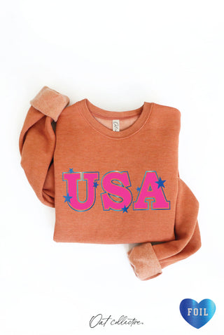 USA FOIL Graphic Sweatshirt