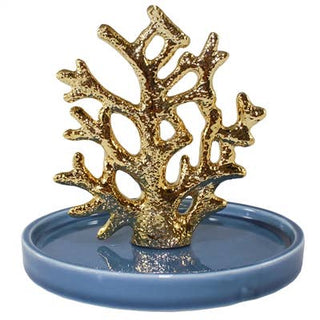 Gold Coral Dice Dish