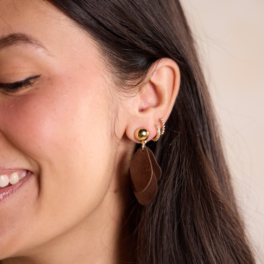Chocolate Weston Earrings