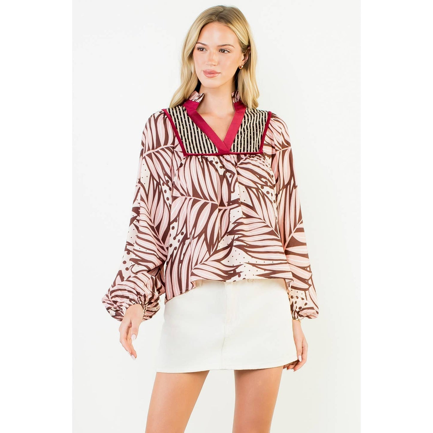 Winslow Print Detail Top