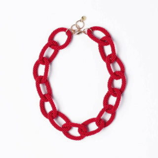 Jenna Necklace: Red