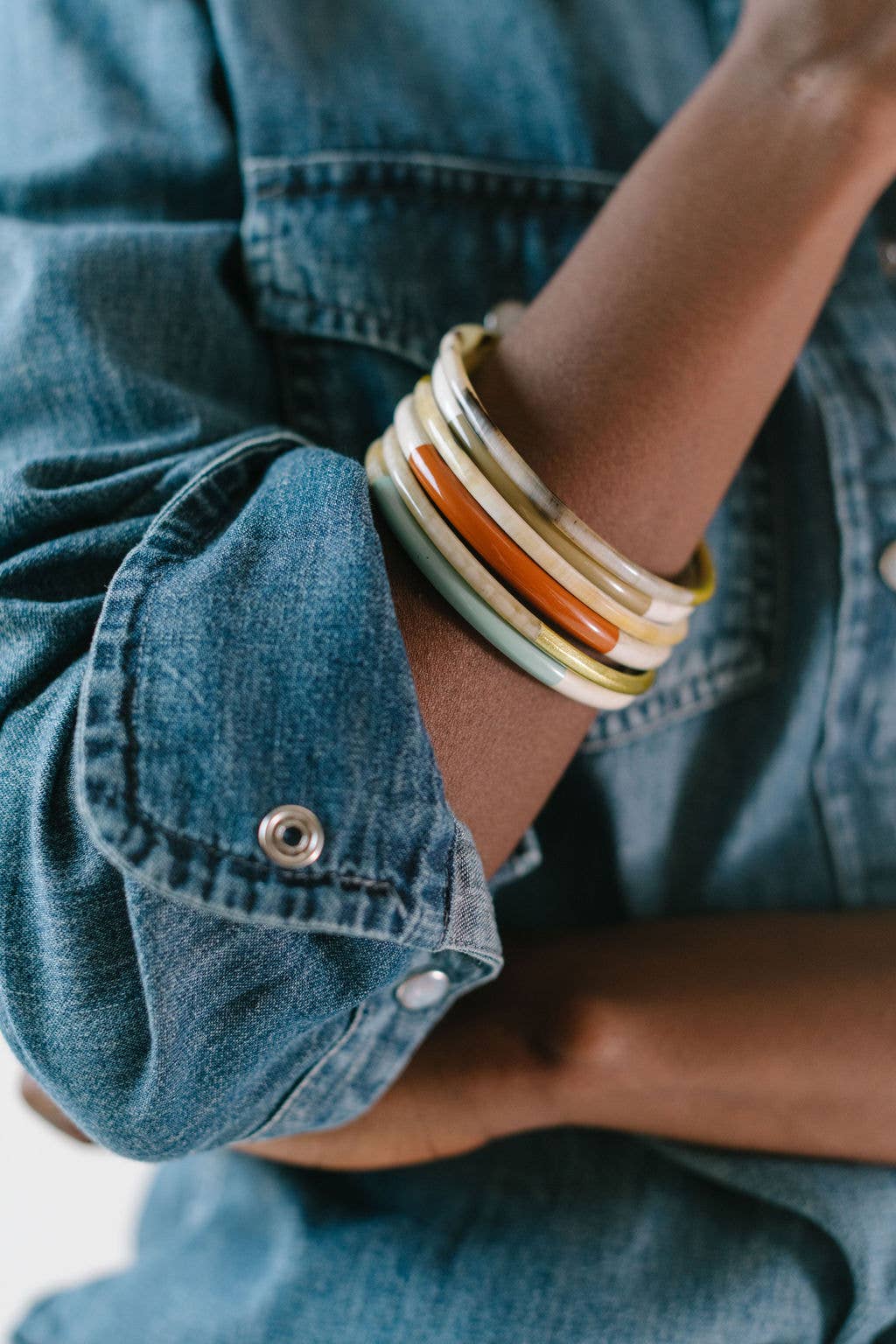 Autumn Metallic Bangle Set