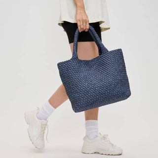 Sky's The Limit - Medium Woven Neoprene Tote: Black