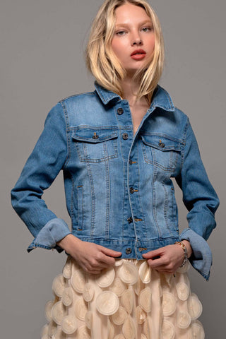 Classic Denim Trucker Jacket : LT BLUE / S-2/M-2/L-2