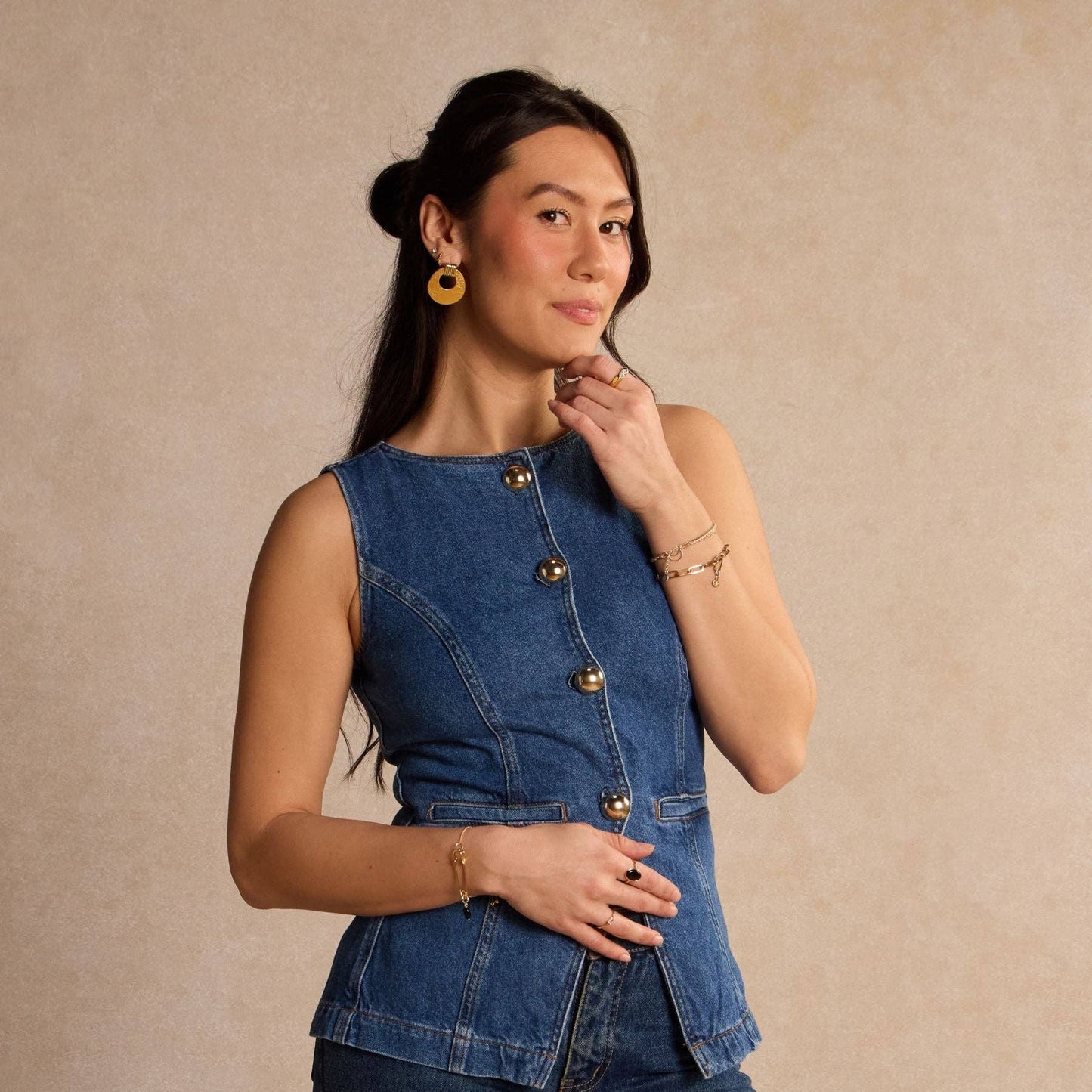 Tinley Vintage Gold Earrings