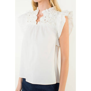 Sinclair Flutter Sleeve Top
