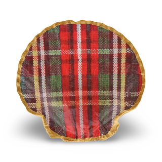 Tartan Plaid Shell Dice Dish