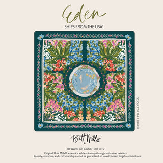 Britt Mills Eden Neoprene Mahjong Mat