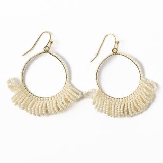 Kendra Earrings: Ivory