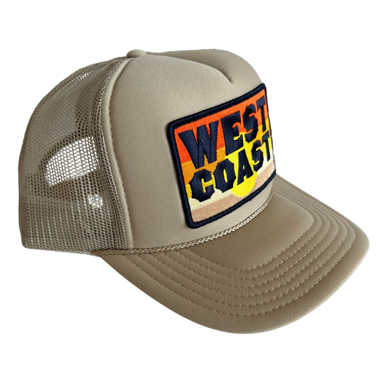 West Coast Patch Trucker Hat: Navy