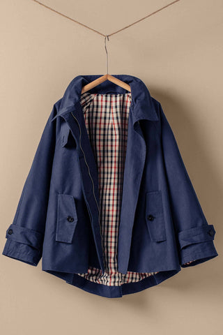 Nicolette Modern A-Line Trench Jacket