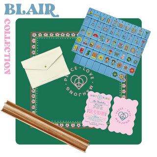 Peace Love Mahjong Mod Tiles - French Blue