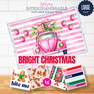 11x17 BRIGHT CHRISTMAS insert set of 10