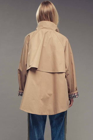 Nicolette Modern A-Line Trench Jacket