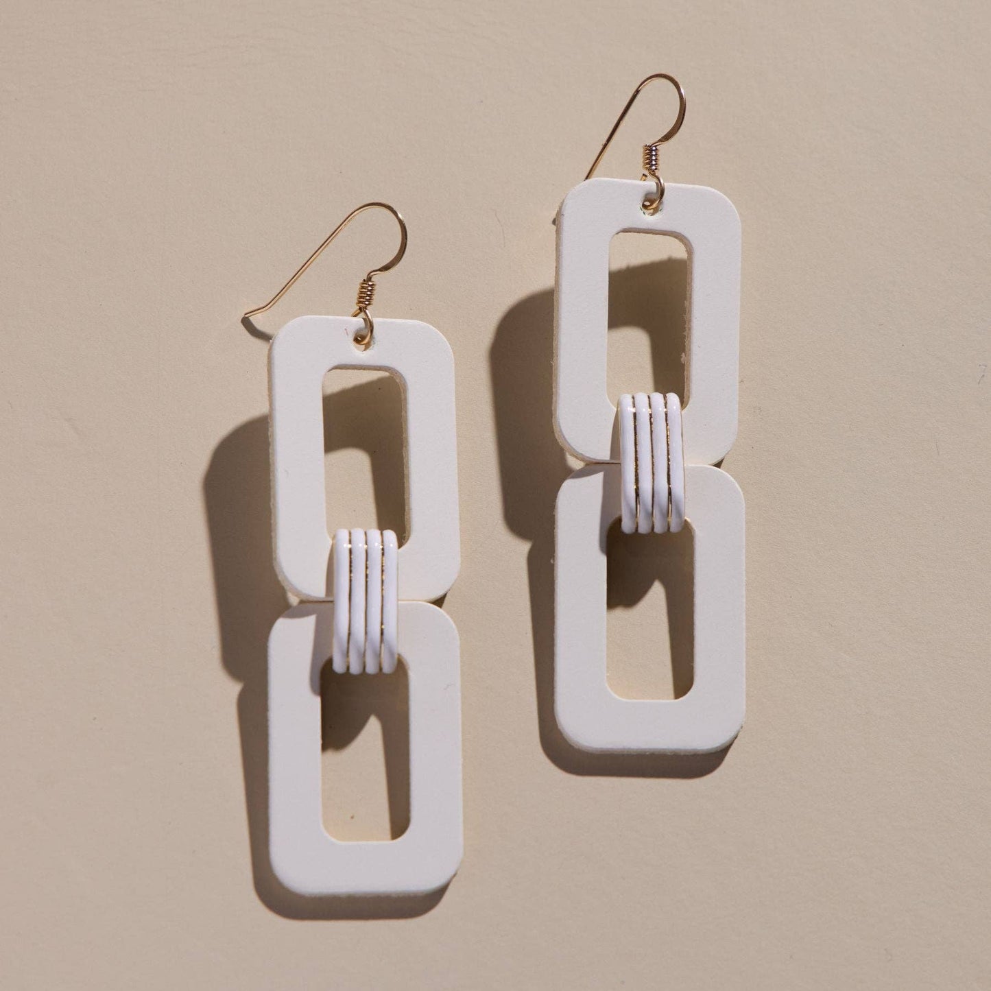 Blakely Earrings: White City