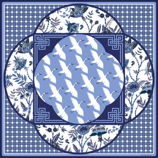 Moonlit Crane Mahjong Mat