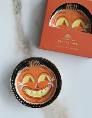 Vintage Jack-o-Lantern Dice Dish
