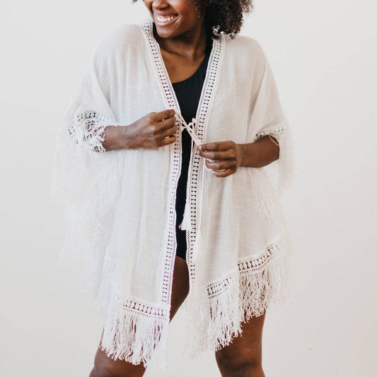 Ocean City Cover Up: White