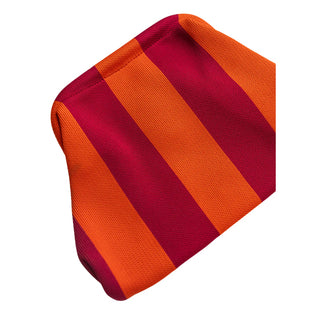 Striped Tile Bag: Orange/Pink