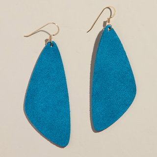 Peacock Suede Evie Earrings