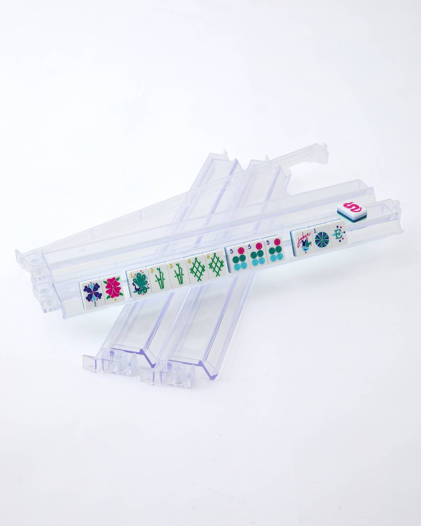Oh My Mahjong Clear Acrylic Rack and Pusher Set