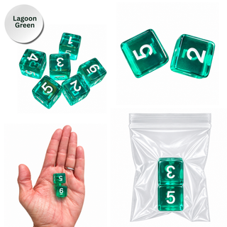 Colorful Jelly Translucent Mahjong Dice Gift Ready : Pretty Purple