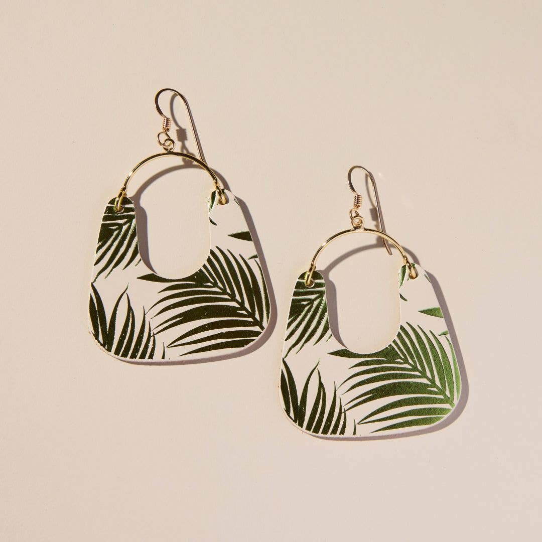 Ecru Palm Nora Earrrings