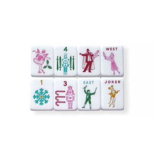Merry Nutcracker Holiday Mahjong Tiles Set