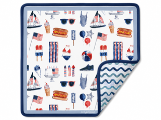 Summer Fun Double-Sided Mahjong Mat (Preorder)