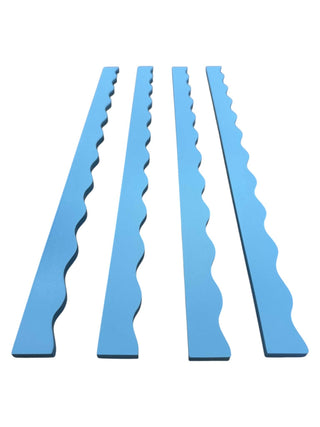 Wavy Mahjong Rack Pusher Set - French Blue