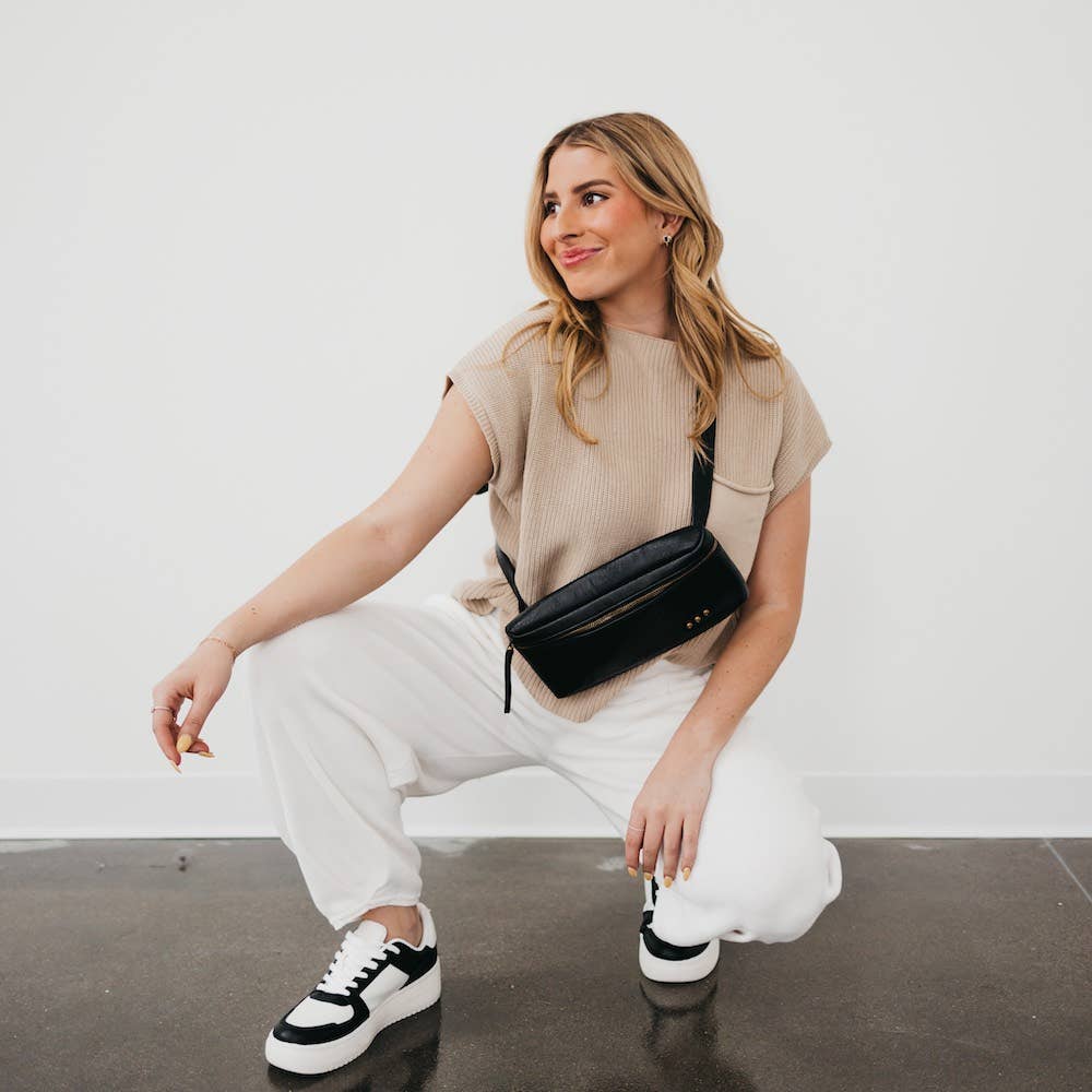 Whitley Waist Crossbody Bag : Black