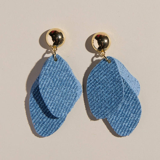 Weston Denim Earrings