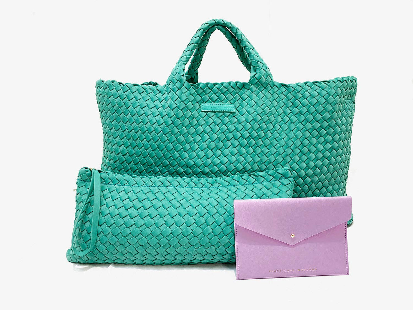 Mahjong Card Clutch: Teal - Large Size