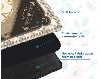 The Derby Day Mahjong Mat | Equestrian Collection: 33" x 33"