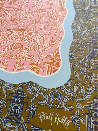 Britt Mills Soiree Leatherette Mahjong Mat