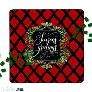 Mahjong Mat 31", Neoprene, Holiday, Christmas, Winter: Sugar Plum / Neoprene without bag