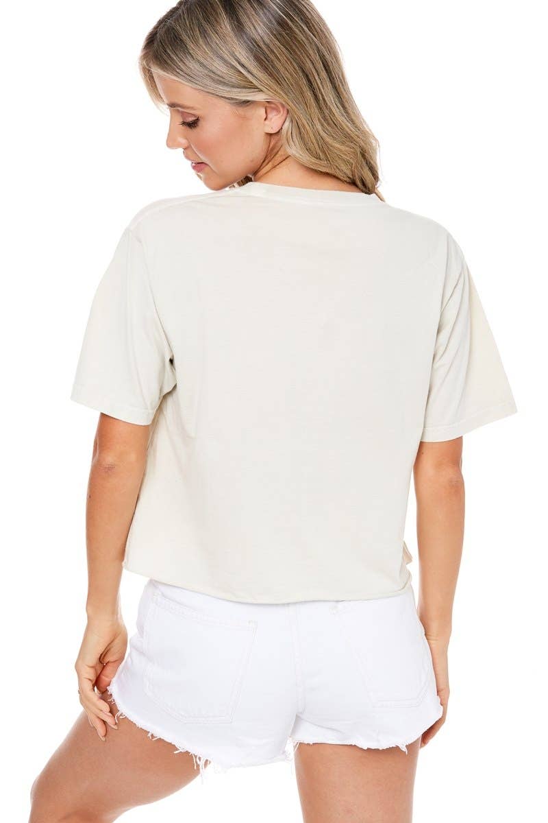 'PUFF' Georgia Graphic T-Shirt: Bone