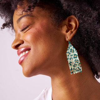 Delilah Earrings: Green