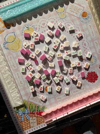 Farmers Market Mahjong Mat | Double-Sided  Mahjong Mat
