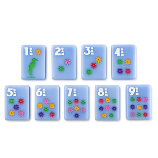 Amahj Signature Engraved Tile Set- Blue