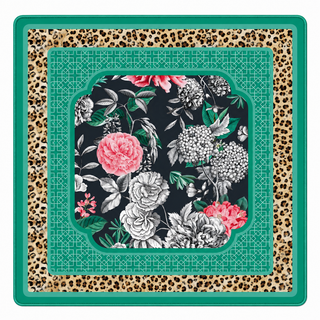 Leopard in Bloom Mahjong Mat